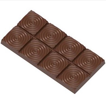 Chocolate World 100 g Circles Tablet Polycarbonate Chocolate Mould